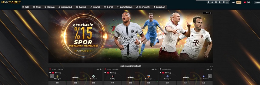 Betmabet yenilenen arayüzü ile ve yüksek bonusları ile şansınızı arttırabilirisiniz.