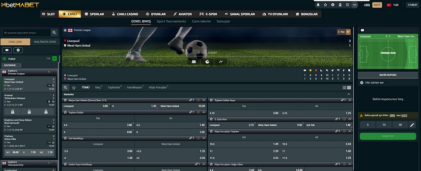Betmabet spor bahisleri için kullanıcılarına özel bonuslar veren güvenilir bahis sitesidir.